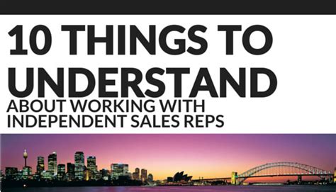 self employed sales reps